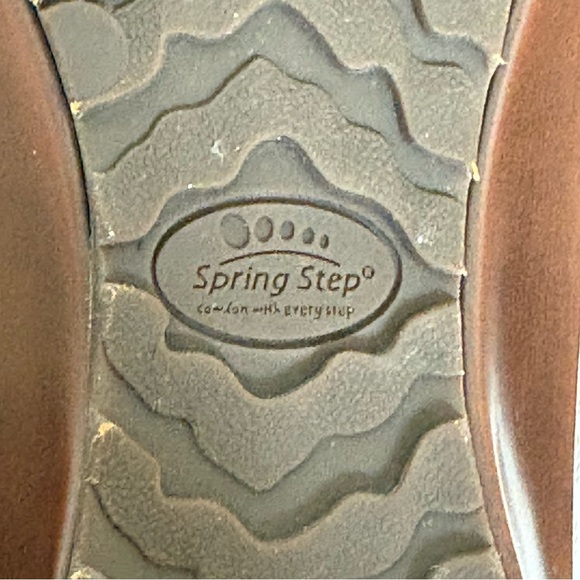 L'ATISTE by Spring Step Rokas leather size 8 Red and Brown Clogs Art to wear - Picture 12 of 12